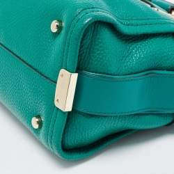 Pre Owned Coach Green Leather Swagger 27 Carryall Satchel