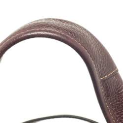 Pre Owned Coach Burgundy Leather Hadley Hobo