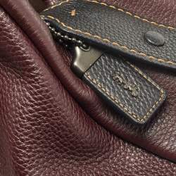 Pre Owned Coach Burgundy Leather Hadley Hobo