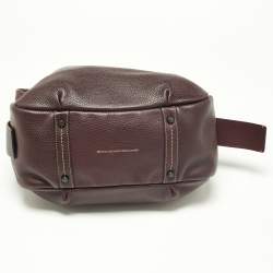 Pre Owned Coach Burgundy Leather Hadley Hobo