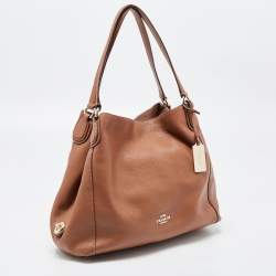 Pre Owned Coach Brown Leather Edie Shoulder Bag