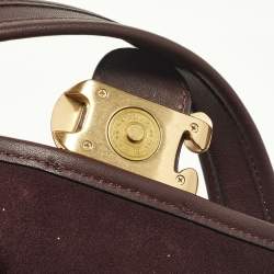 Coach Maroon/Burgundy Leather Soft Tabby Shoulder Bag