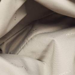 Pre Owned Coach Grey Leather Turnlock Edie Shoulder Bag