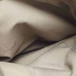 Pre Owned Coach Grey Leather Turnlock Edie Shoulder Bag