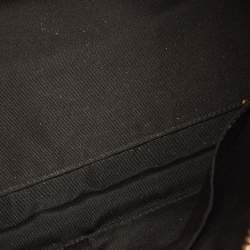 Coach Black/White Signature Canvas and Leather Legacy Haley Satchel