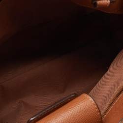 Pre Owned Coach Brown Leather Stanton 26 Carryall Tote