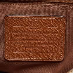 Pre Owned Coach Brown Leather Stanton 26 Carryall Tote