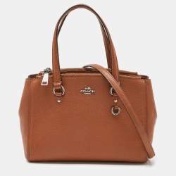 Coach Brown Leather Stanton 26 Carryall Tote