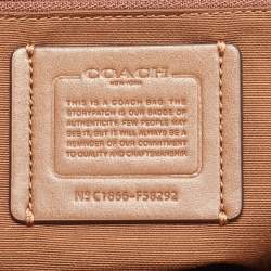 Coach Beige/Brown Signature Coated Canvas and Leather City Zip Tote