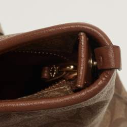 Coach Beige/Brown Signature Coated Canvas and Leather City Zip Tote