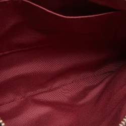 Pre Owned Coach Pink Leather Pop Up Pouch Crossbody Bag