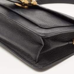 Pre Owned Coach Black Pebbled Leather Tabby Shoulder Bag 