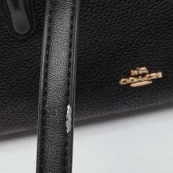 Coach Black Leather Brooklyn Carryall 28 Tote