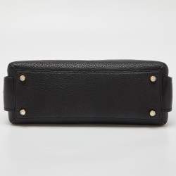 Coach Black Leather Brooklyn Carryall 28 Tote