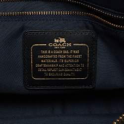 Coach Black Leather Brooklyn Carryall 28 Tote
