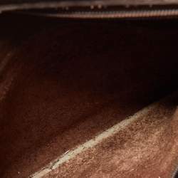 Pre Owned Coach Brown Leather Vintage Flap Crossbody Bag