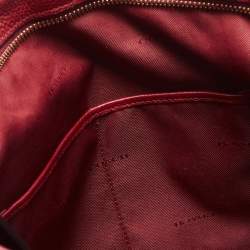 Pre Owned Coach Red Leather Crossbody Bag