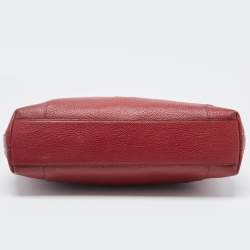 Pre Owned Coach Red Leather Crossbody Bag