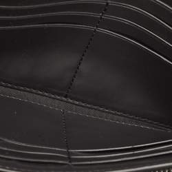 Coach Black/Grey Signature Coated Canvas and Leather Slim Envelope Wallet