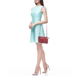 Pre Owned Coach Two Tone Pink Leather Noa Pop Up Crossbody Bag