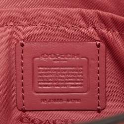 Pre Owned Coach Two Tone Pink Leather Noa Pop Up Crossbody Bag