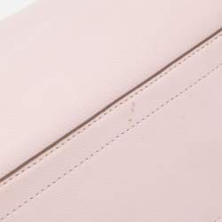 Pre Owned Coach Pink Leather Margot Carryall Satchel