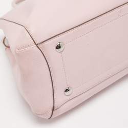 Pre Owned Coach Pink Leather Margot Carryall Satchel