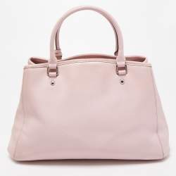 Pre Owned Coach Pink Leather Margot Carryall Satchel