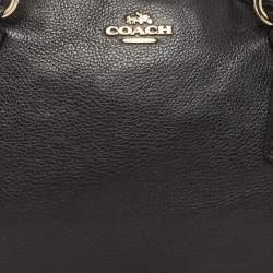 Pre Owned Coach Black Leather Small Kelsey Satchel