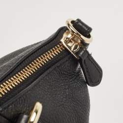 Pre Owned Coach Black Leather Small Kelsey Satchel
