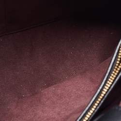 Coach Dark Brown/Black Signature Coated Canvas and Leather Margot Satchel