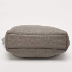 Pre Owned Coach Grey Leather Small Kelsey Satchel