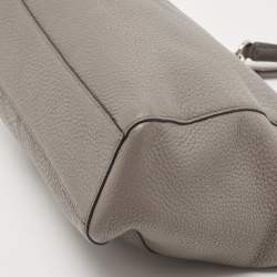 Pre Owned Coach Grey Leather Small Kelsey Satchel