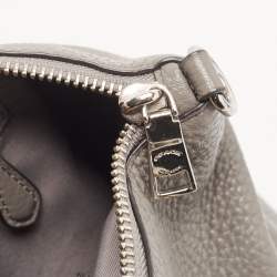 Pre Owned Coach Grey Leather Small Kelsey Satchel