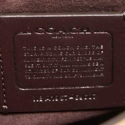 Pre Owned Coach Two Tone Beige Leather Parker Crossbody Bag