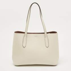 مملوكة مسبقًا Coach Off-White Leather Avenue Tote