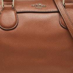 Pre Owned Coach Brown Leather Mini Bennett Satchel