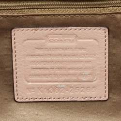 Pre Owned Coach Beige Gathered Leather Madison Madeline Eastwest Satchel