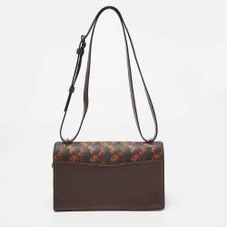 Pre Owned Coach Multicolor Horse And Carriage Print Coated Canvas And Leather Camille Crossbody Bag