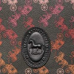 Pre Owned Coach Multicolor Horse And Carriage Print Coated Canvas And Leather Camille Crossbody Bag