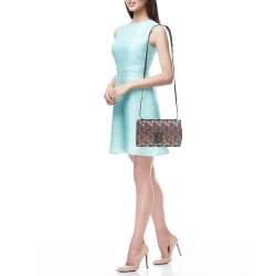 Pre Owned Coach Multicolor Horse And Carriage Print Coated Canvas And Leather Camille Crossbody Bag