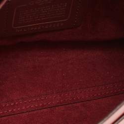 Pre Owned Coach Pink Leather Parker Crossbody Bag