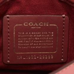 Pre Owned Coach Pink Leather Parker Crossbody Bag