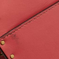 Pre Owned Coach Pink Leather Parker Crossbody Bag