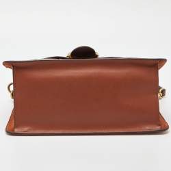 Coach Tricolor Leather,Suede and Watersnake Leather Tabby Top Handle Bag