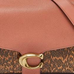 Coach Tricolor Leather,Suede and Watersnake Leather Tabby Top Handle Bag