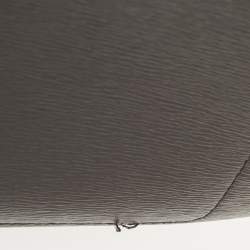 Pre Owned Longchamp Black/Rust Leather Roseau Tote