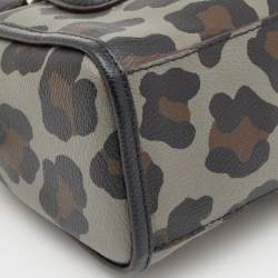 Pre Owned Coach Multicolor Leopard Print Coated Canvas and Leather Baby Bennett Bag