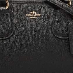 Pre Owned Coach Black Pebbled Leather Nolita Satchel