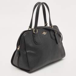 Pre Owned Coach Black Pebbled Leather Nolita Satchel